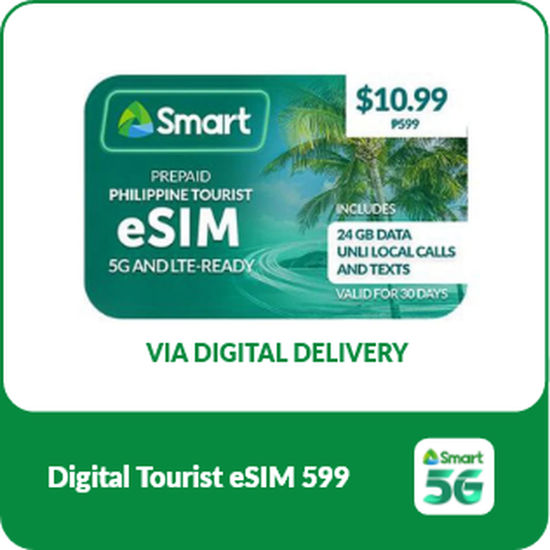 Smart Prepaid Digital Tourist eSIM 599, , hi-res image number 0
